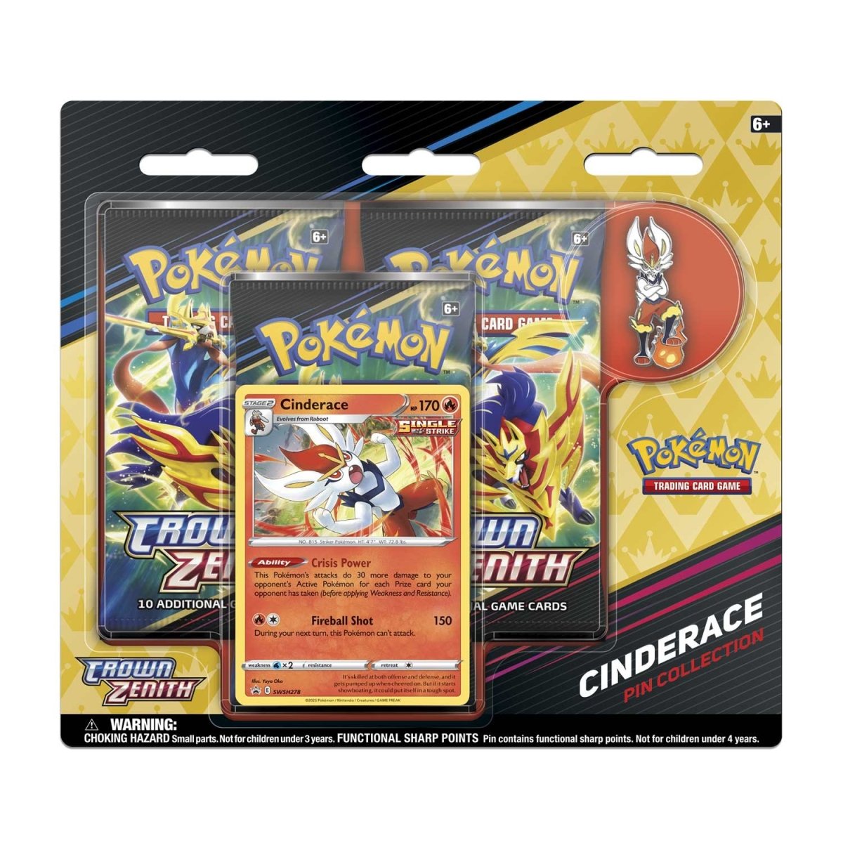 Crown Zenith Pin Collection [Cinderace]
