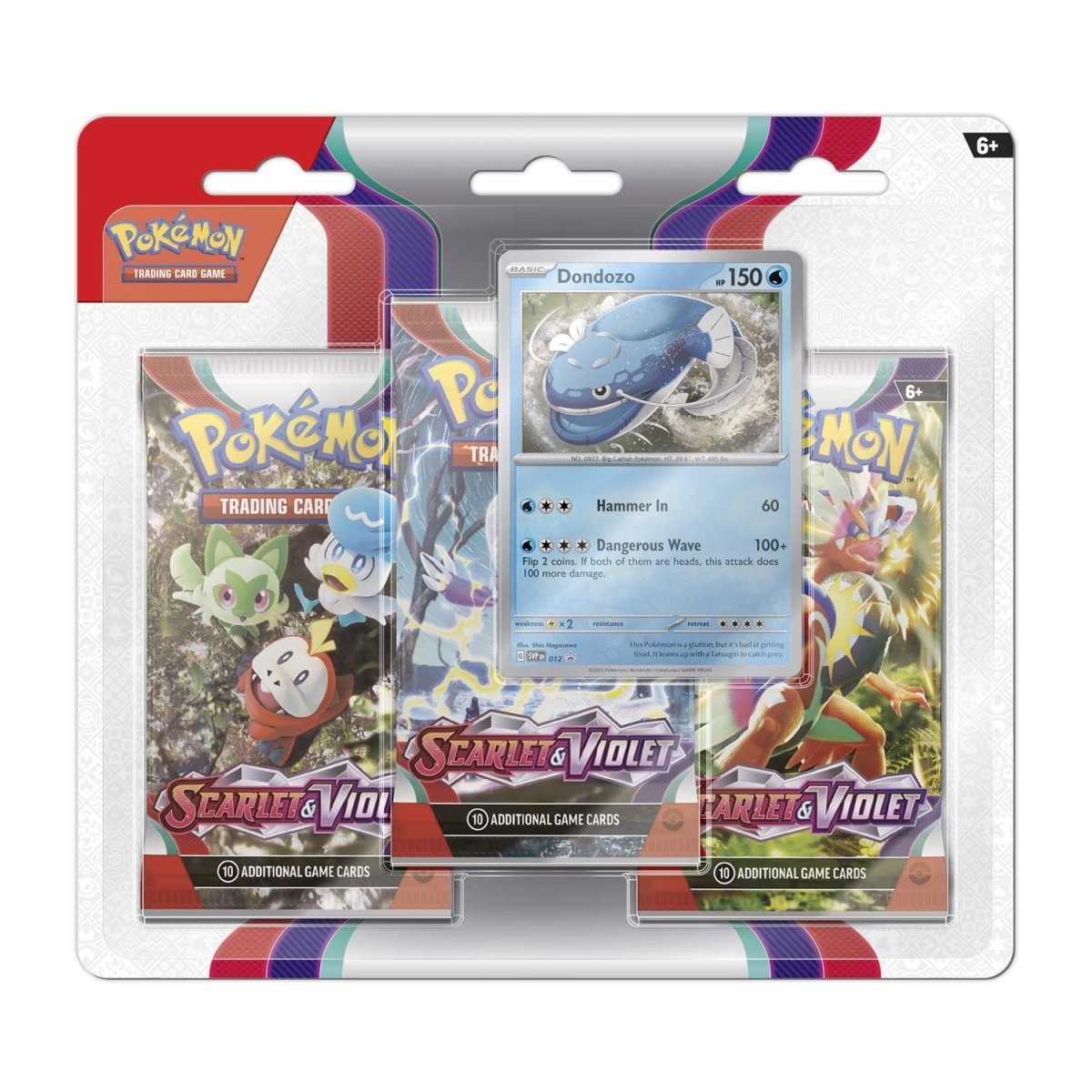 Scarlet & Violet 3 Pack Blister [Dondozo]