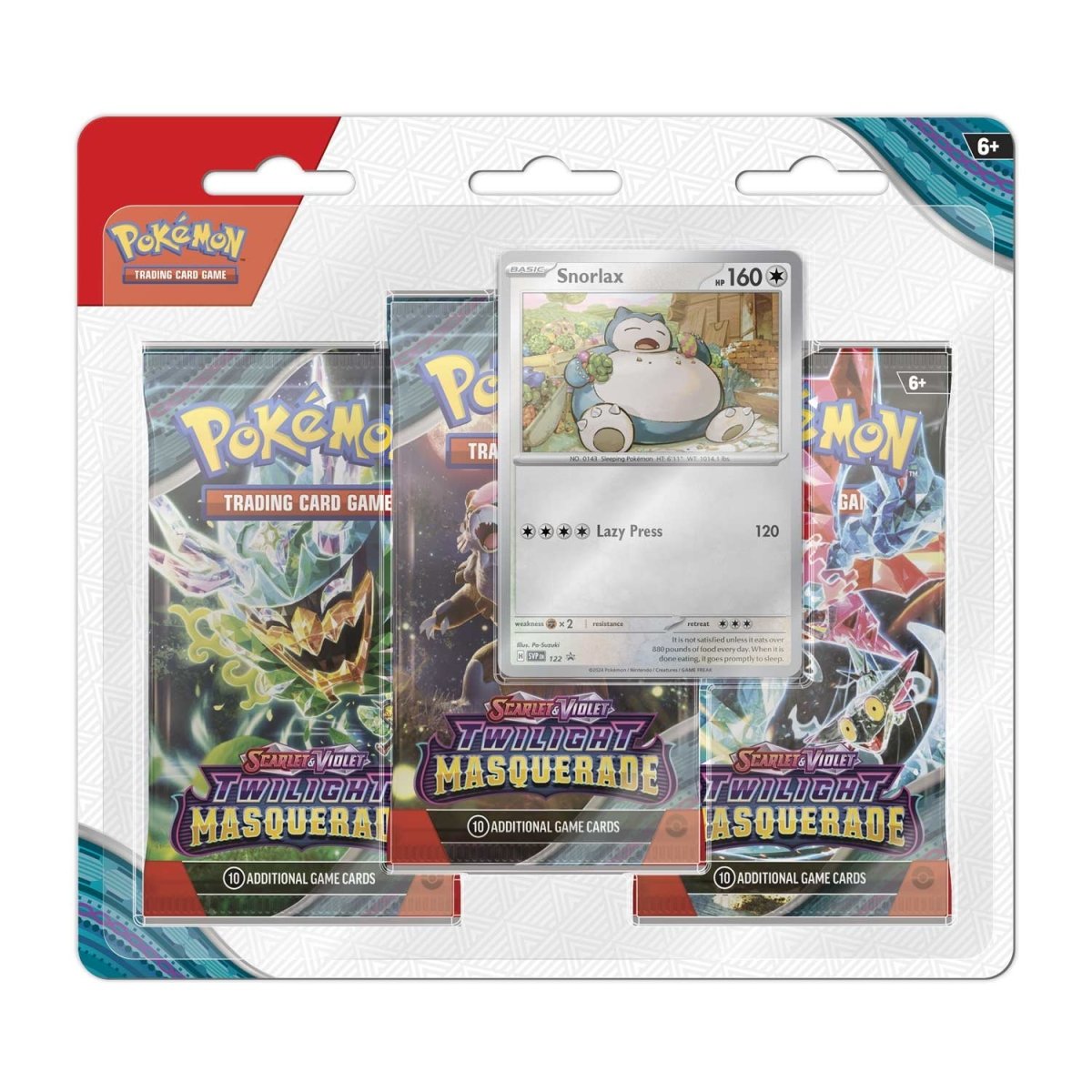 Twilight Masquerade 3 Pack Blister [Snorlax]