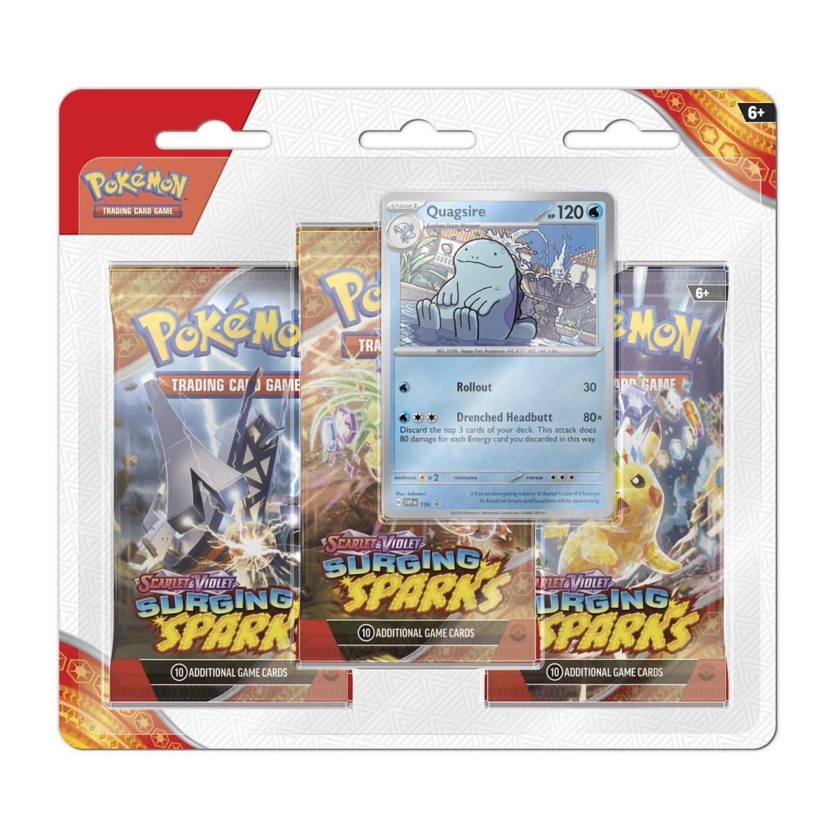 Surging Sparks 3 Pack Blisters [Quagsire]