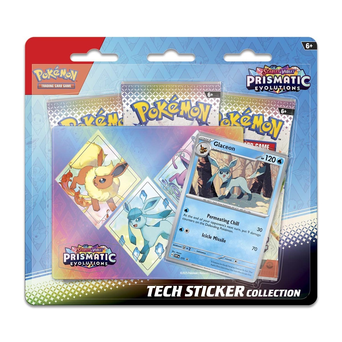 Prismatic Evolutions Tech Sticker Collection [Glaceon]