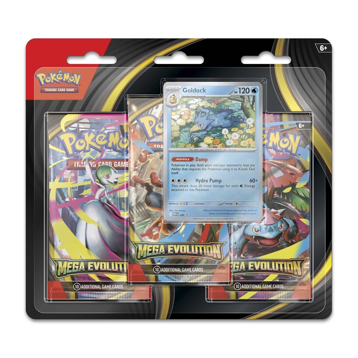 Mega Evolution 3 Pack Blister [Golduck]
