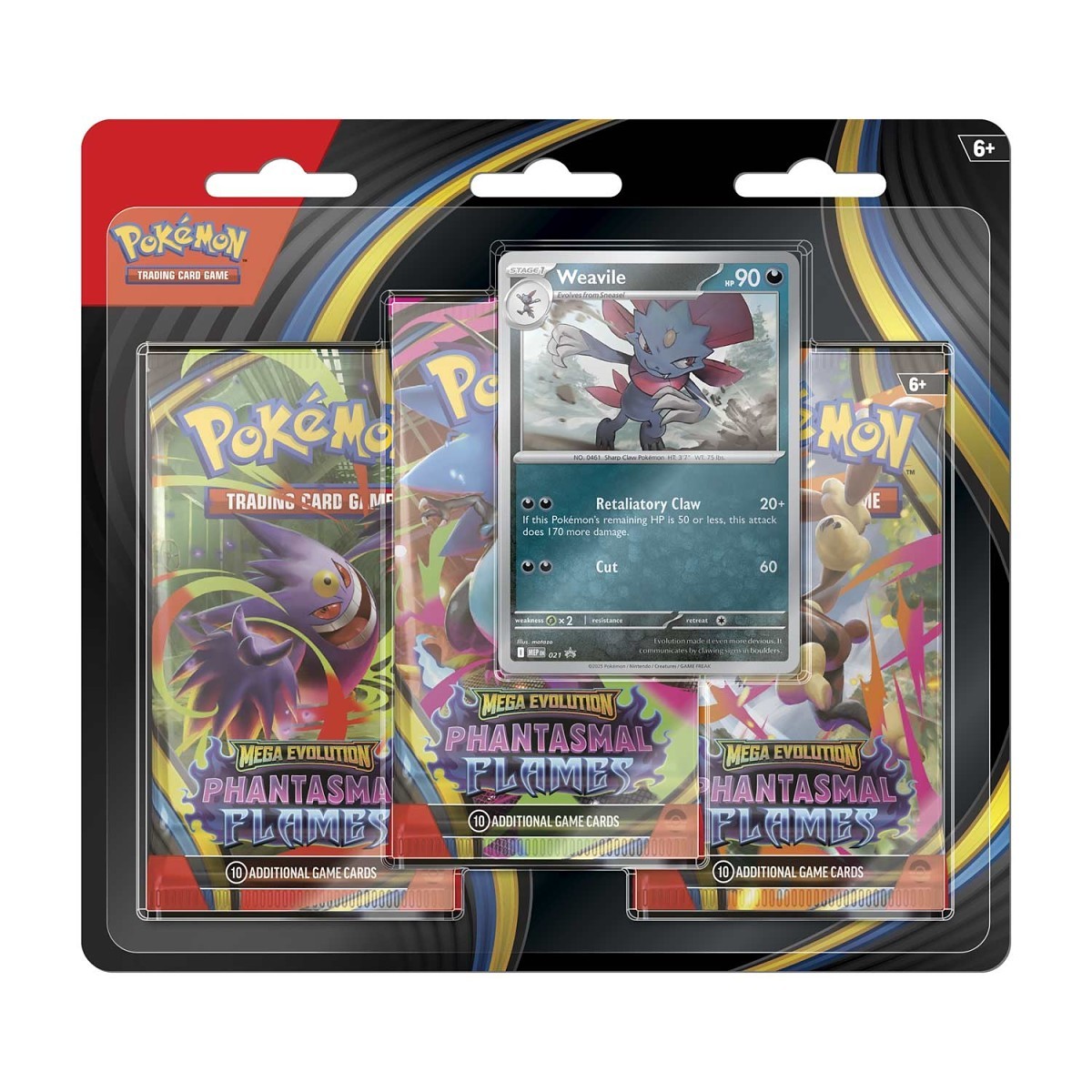 Phantasmal Flames 3 Pack Blister [Weavile]