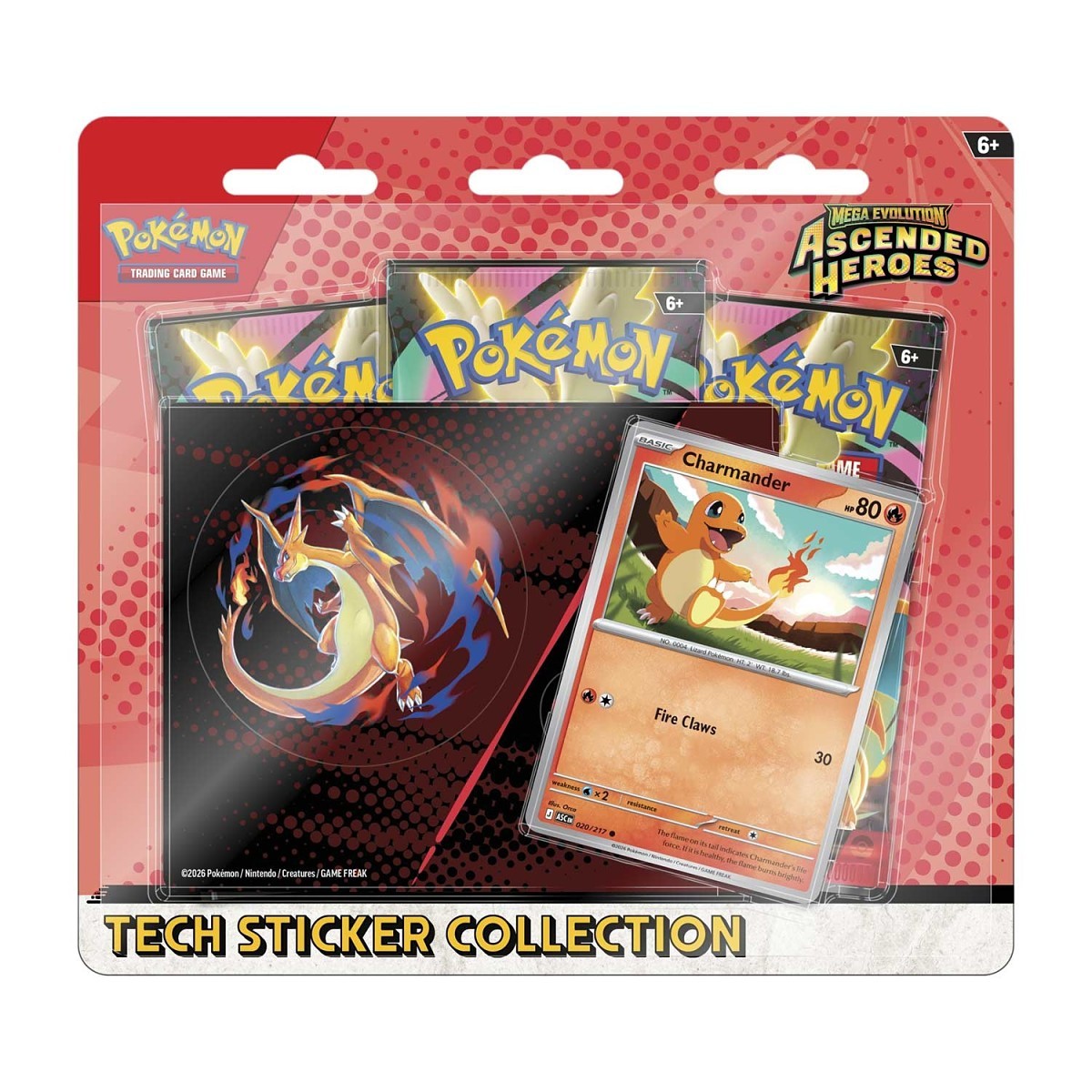 Mega Evolution: Ascended Heroes Tech Sticker Collection - Charmander