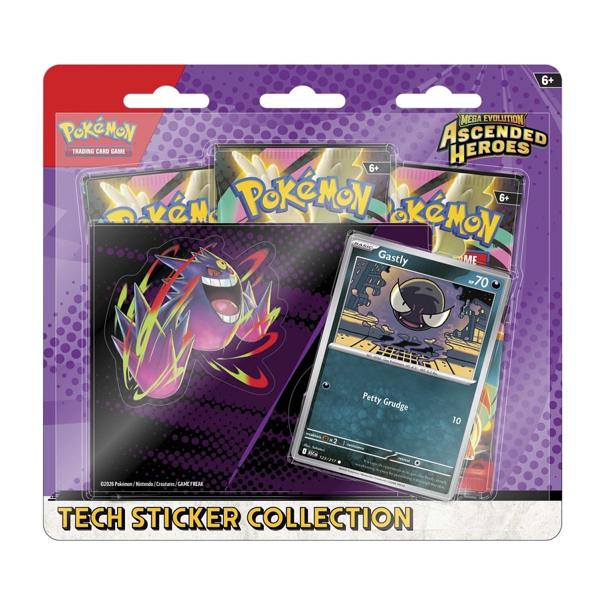 Mega Evolution: Ascended Heroes Tech Sticker Collection - Gastly