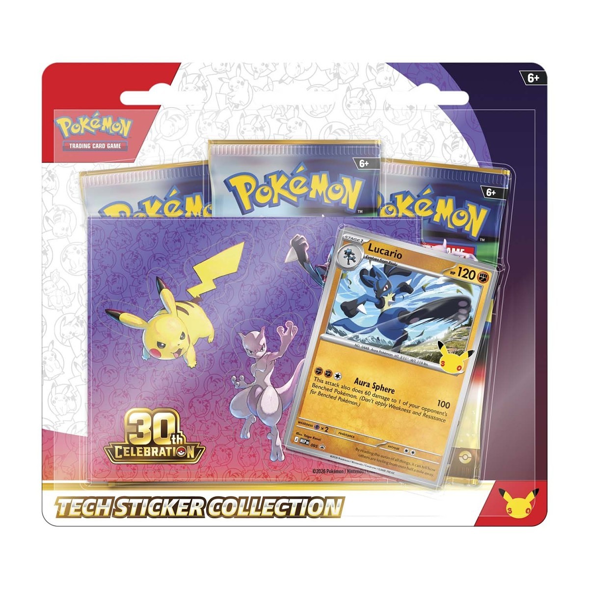 30th Celebration Tech Sticker Collection (Lucario)
